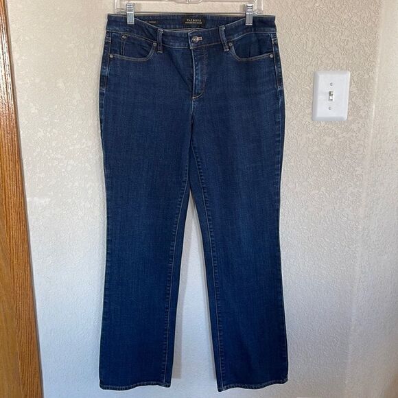 Talbots- Flawless Five Pocket Bootcut Blue Denim Jeans, Size 8 - Picture 2 of 7